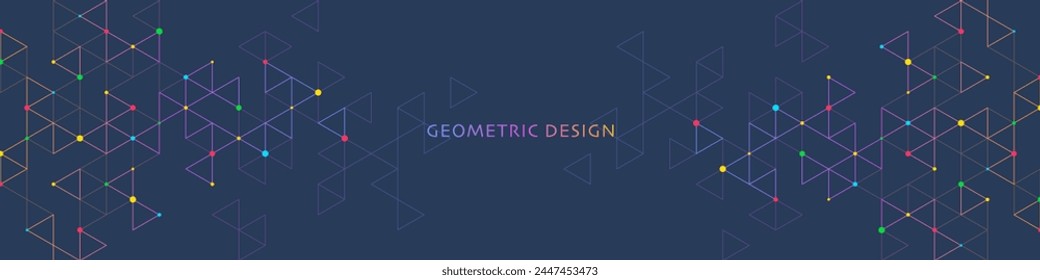 Abstract vector background with a geometric pattern of triangle shapes. Graphic design element 