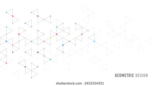 Abstract vector background with a geometric pattern of triangle shapes. Graphic design element 