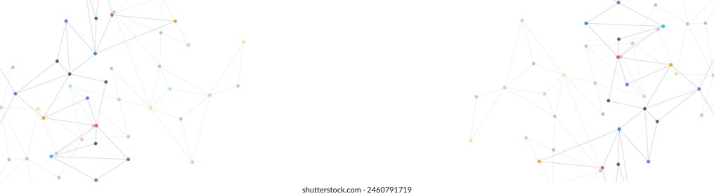 Abstract vector background and geometric pattern with connecting the dots and lines for banner design or header. Minimalistic vector texture for modern design