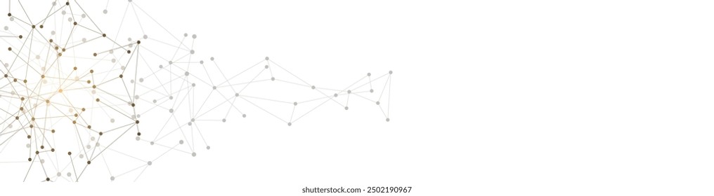 Abstract vector background and geometric pattern with connecting the dots and lines for banner design or header. Minimalistic vector texture for modern design