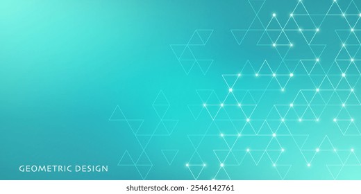 Abstract vector background with a geometric pattern of triangle shapes. Graphic design element 