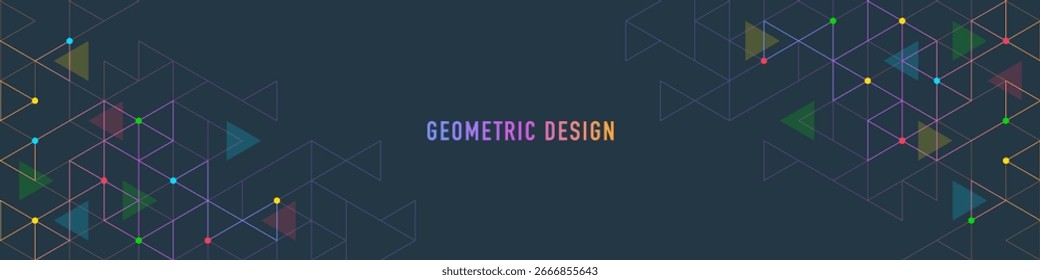 Abstract vector background with a geometric pattern of triangle shapes. Graphic design element 