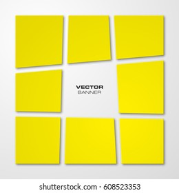 Abstract vector background. Geometric pattern banner. The original form overlapping. The flat image. Advertising Design shape. Vector label tag.