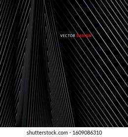 Abstract vector background of geometric and radiant lines. New texture for your design.
