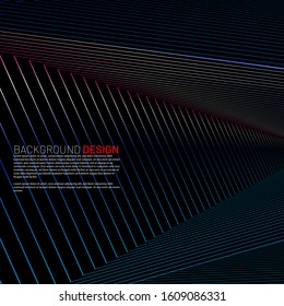 Abstract vector background of geometric and radiant lines. New texture for your design.