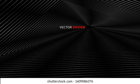 Abstract vector background of geometric and radiant lines. New texture for your design.