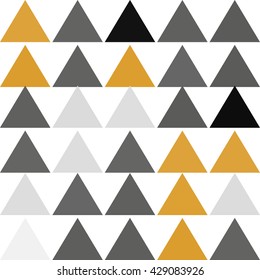 Abstract vector background. Geometric background in retro 80s style. Triangle seamless background