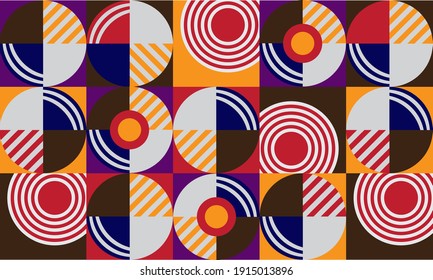 Abstract vector Background geometric shape with Bauhaus style