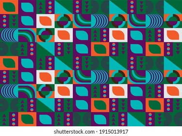 Abstract vector Background geometric shape with Bauhaus style