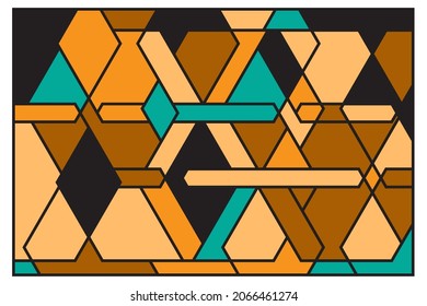 Abstract vector background geometric shape with neoplasticism style for wall art, wallpaper and design promotion, banner, brochure, and advertising