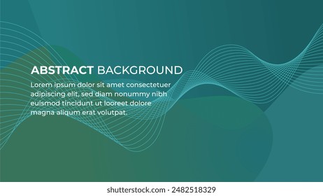 Fondo de Vector Abstractas con Formas geométricas en color verde