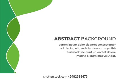 Abstract vector background with geometric shapes in green color