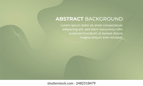Abstract vector background with geometric shapes in green color