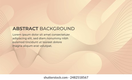 Abstract vector background with geometric shapes in orange color