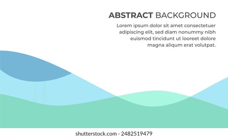 Abstract vector background with geometric shapes in mint color