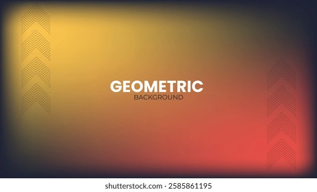 Abstract Vector Background with Geometric Shapes in Warm Colors