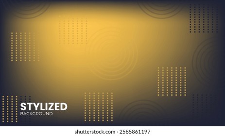 Abstract Vector Background with Geometric Shapes in Warm Colors