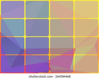abstract vector background with geometric tiles - puzzle rear with color triangles