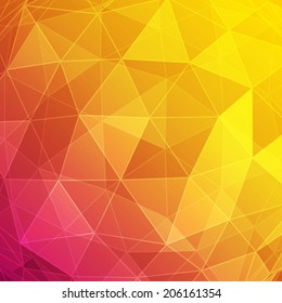 Abstract vector background. Geometric triangles design. 
