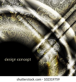 abstract vector background with a geometrical ornament