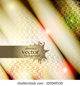 abstract vector background with a geometrical ornament