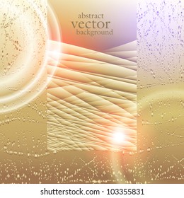 abstract vector background with a geometrical ornament