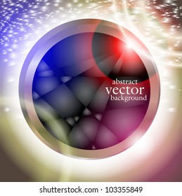 abstract vector background with a geometrical ornament