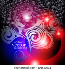 abstract vector background with a geometrical ornament