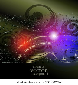 abstract vector background with a geometrical ornament