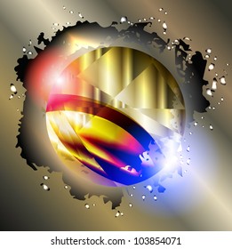 abstract vector background with a geometrical ornament