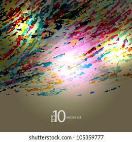 abstract vector background with a geometrical ornament