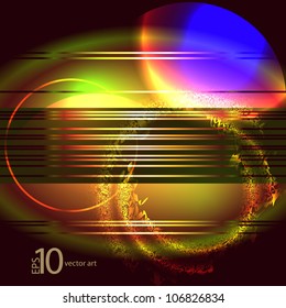 abstract vector background with a geometrical ornament