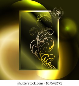 abstract vector background with a geometrical ornament