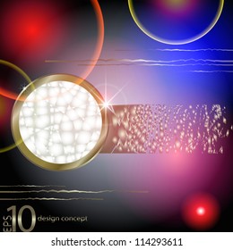 abstract vector background with a geometrical ornament