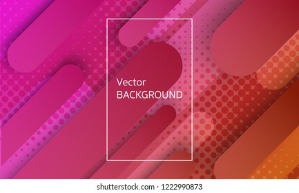 Abstrakter Vektorhintergrund mit geometrischen Formen und Farbverlauf-Farben