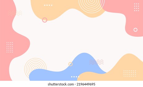 Abstract Vector Background. Geometry background with pastel colored shapes. Used for various designs such as templates, banners, posters and others