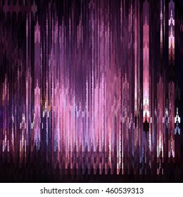 Abstract vector background with glitch effect. Can be used in web design, packaging design. Vector illustration.