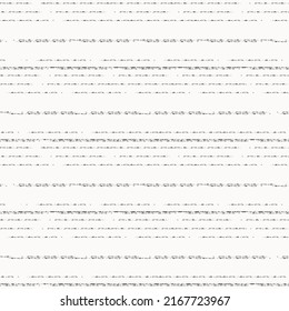 Abstract vector background with glitch lines distortion. Seamless noise texture monchrome backdrop. Brushstroke black and white horizontal linear style fine broken lines. Irregular repeat. For print