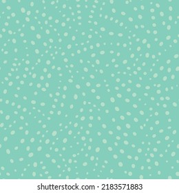 Resumen del fondo vectorial con la distorsión de los puntos de la polka del fallo. Textura de ruido sin foco monocromo fondo azul pastel. Los puntos dispersos irregulares se repiten. Círculos de confetti por todas partes. Fondo con puntos.