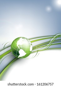 abstract vector background with globe. Eps10 colorful design