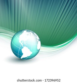 abstract vector background with globe. Eps10 colorful design