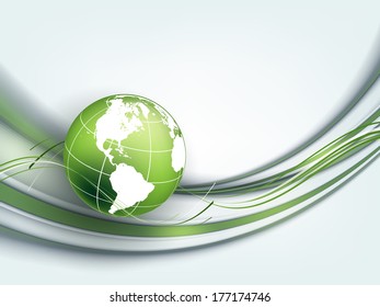 abstract vector background with globe. Eps10 colorful design
