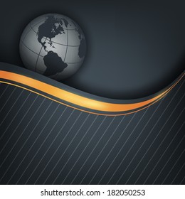 abstract vector background with globe. Eps10 colorful design