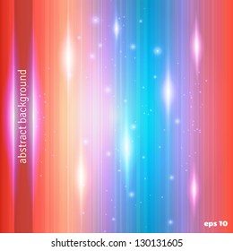 Abstract vector background. Glow, strips and sparks.