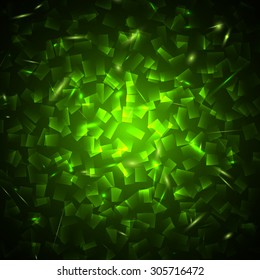 abstract vector background with glowing confetti