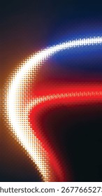 Abstract vector background with glowing neon light curves blending red blue and white gradient lines creating a futuristic digital wave design perfect for posters websites and branding