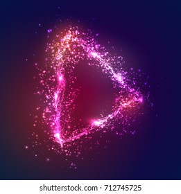 abstract vector background of glowing rays, rays and glare