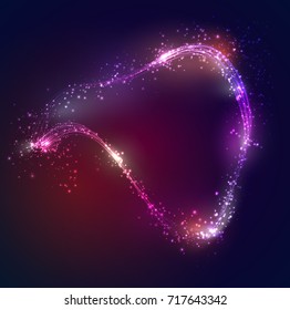 abstract vector background of glowing rays, rays and glare