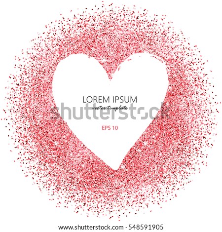 rose gold heart overlay
