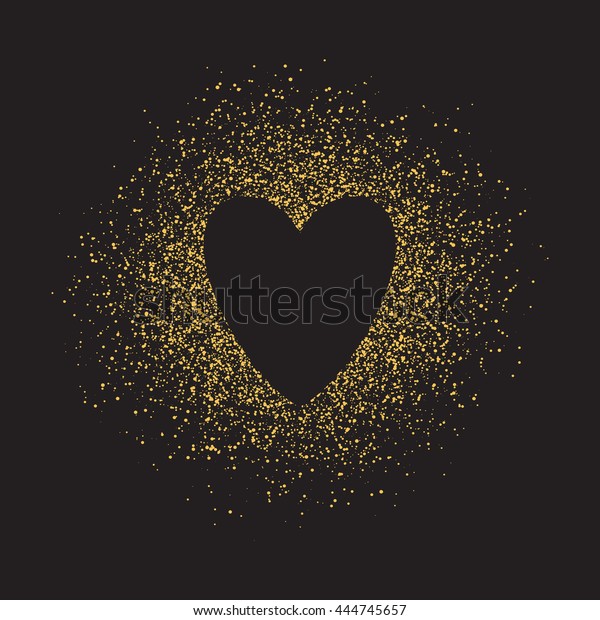 Abstract Vector Background Gold Glitter Shape Stock Vector (Royalty ...